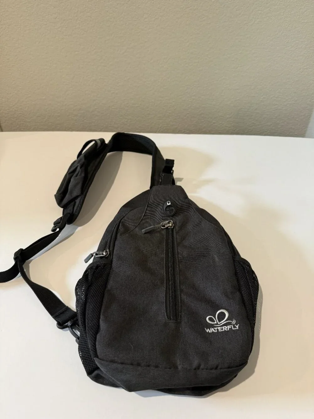 Waterfly Sling Bag Crossbody Chest Backpack Dark Grey Adjustable Strap